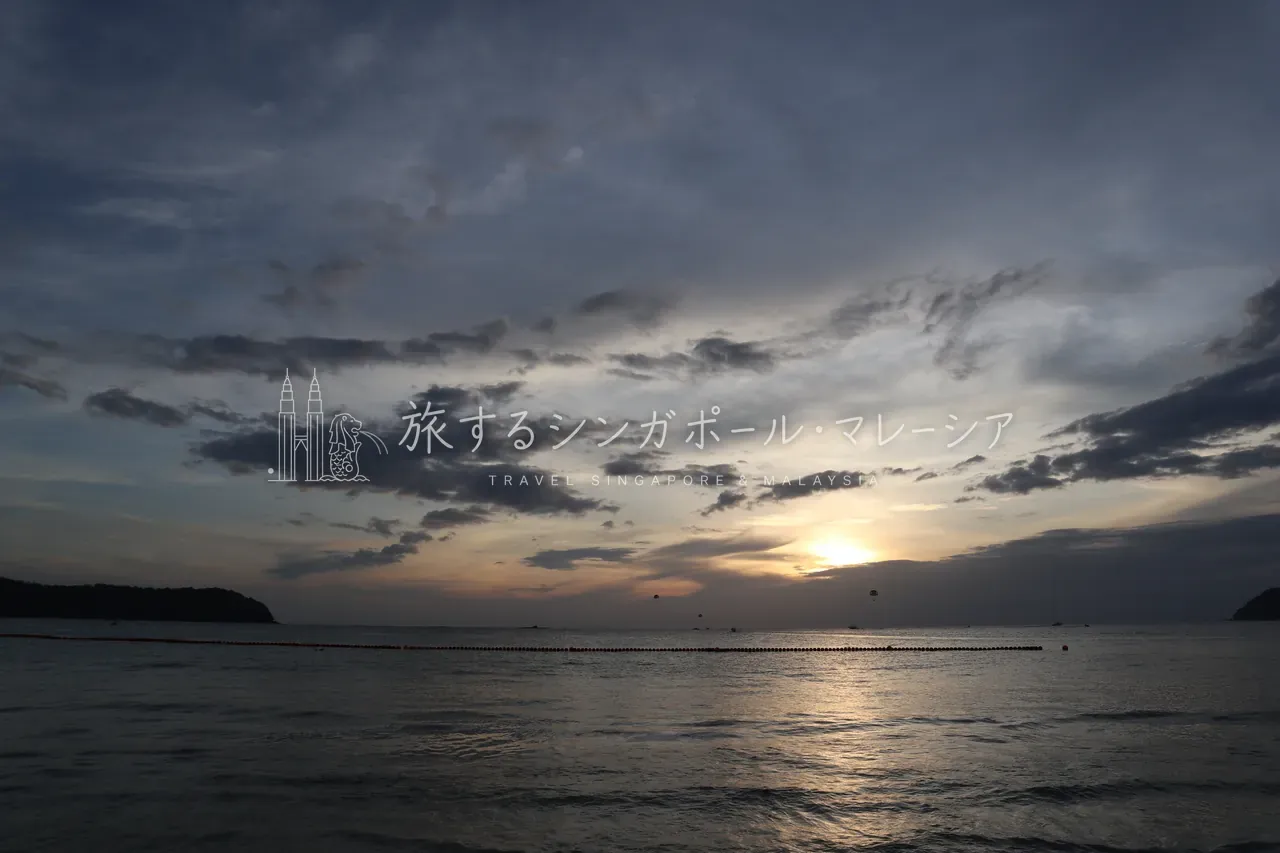 夕日が、絶景。