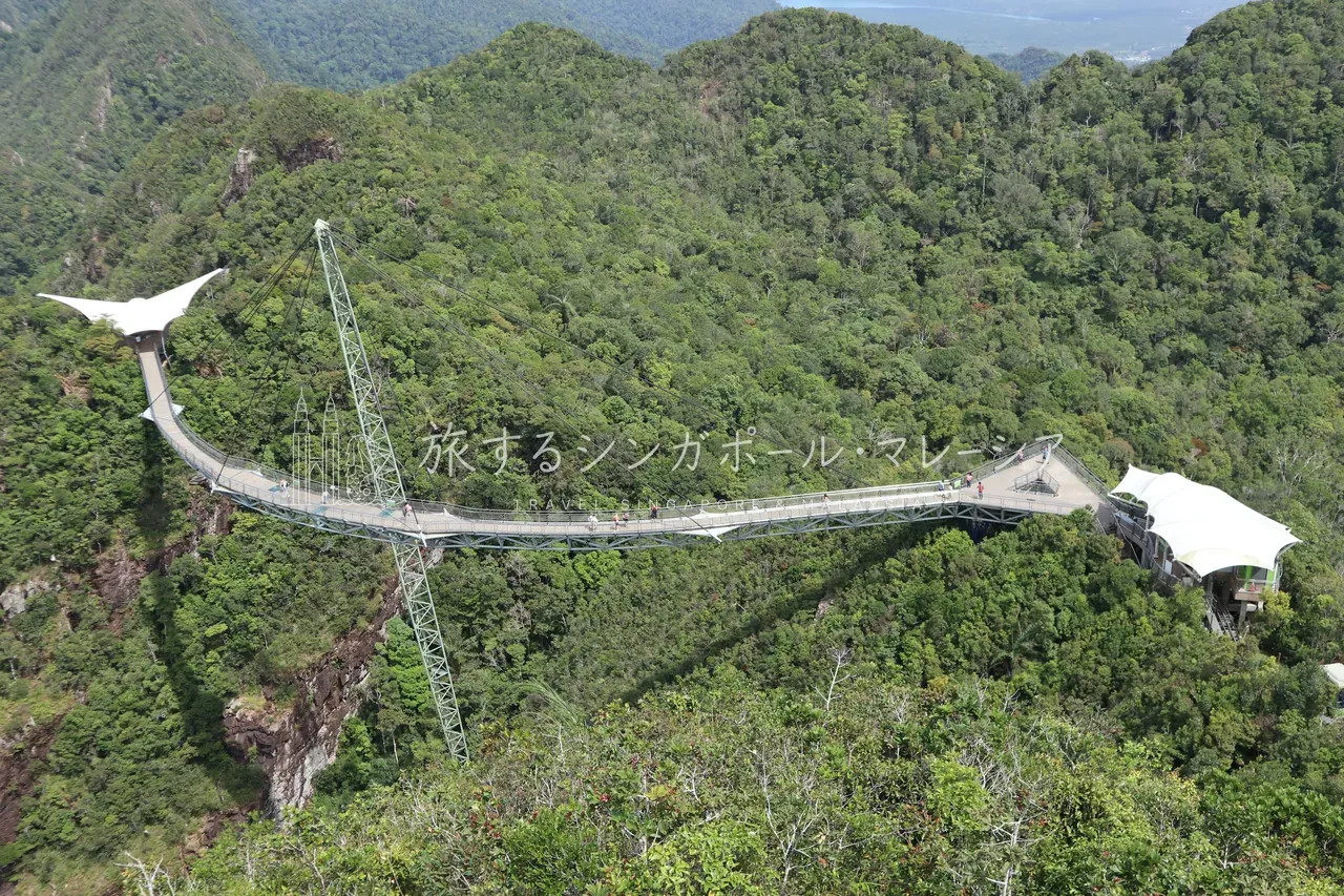 スカイブリッジを渡る