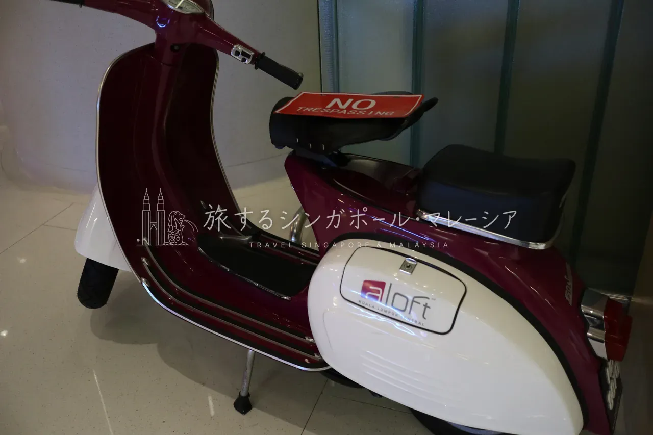 名物のVespaがお出迎え