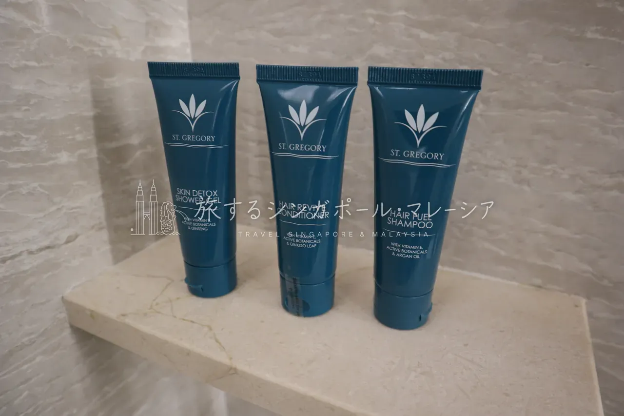 アメニティはSt Gregory Spa