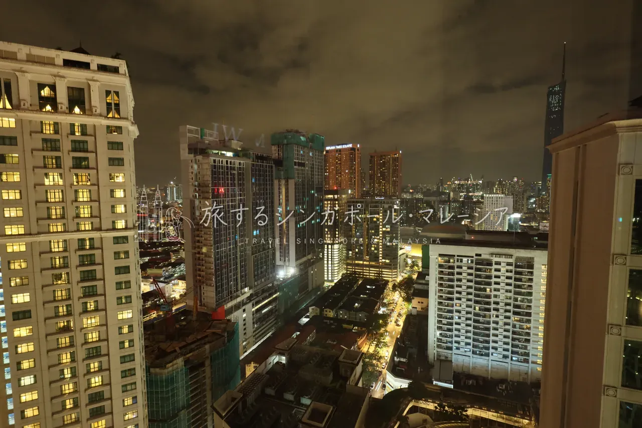 客室からの夜景／ウェスティン クアラルンプール