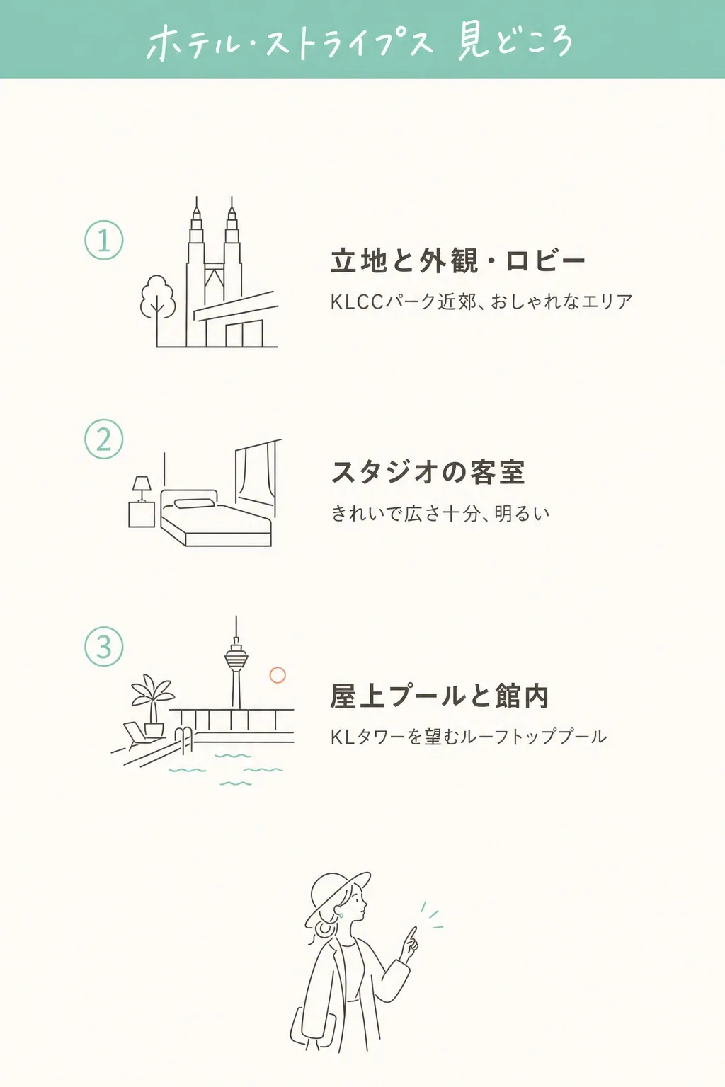 立地・客室・館内・朝食まで、このホテルの見どころをひと目で。